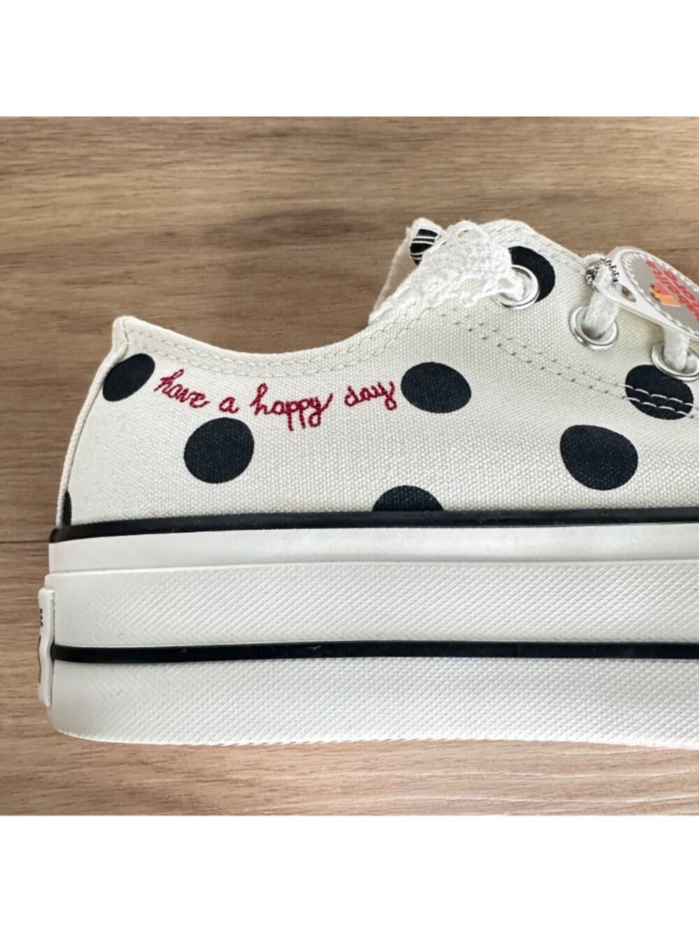 ✨Converse Chuck Taylor Lift Platform Polka Dots 11 Womens Shoes Sneakers A10689C - Picture 11 of 11